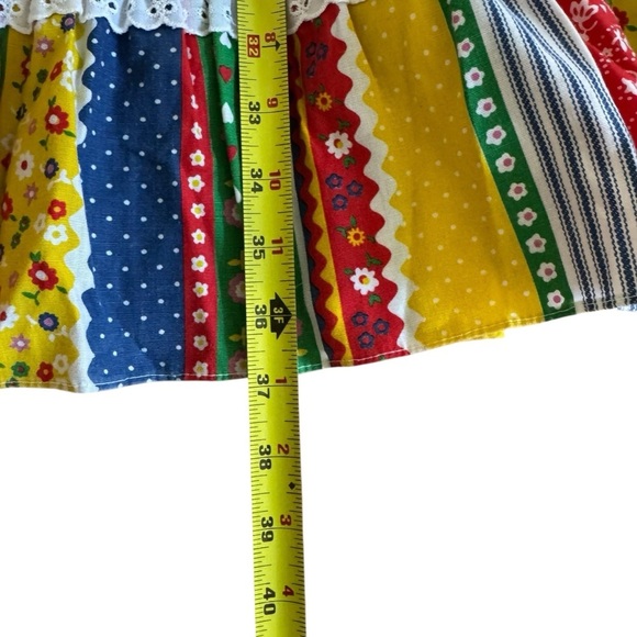 Vintage Cinderella Stop the Press Maxi Long Dress Boho Floral Patchwork 6X USA - Picture 7 of 11